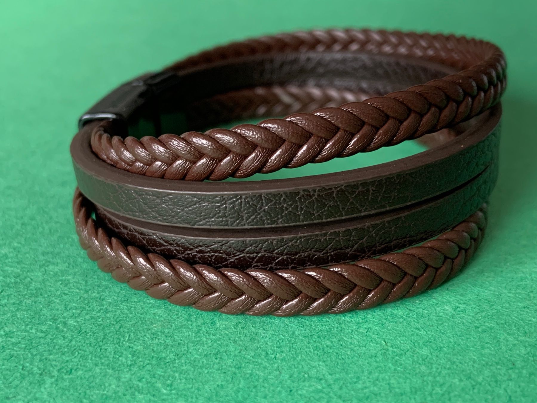Bracciali & Braccialetti: Armband Lederimitat braun 21cm – Usato da Laufen venduto da Bellebellezza 2