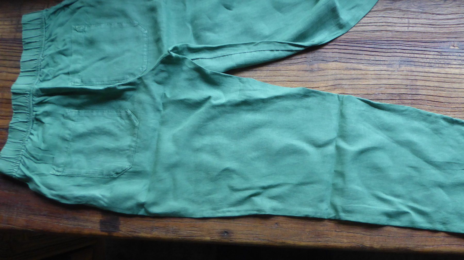 Hosen: Grüne  Hose 100%  Leinen Gr 36 Bund  36cm – Gebraucht aus Sargans von Benziner 4