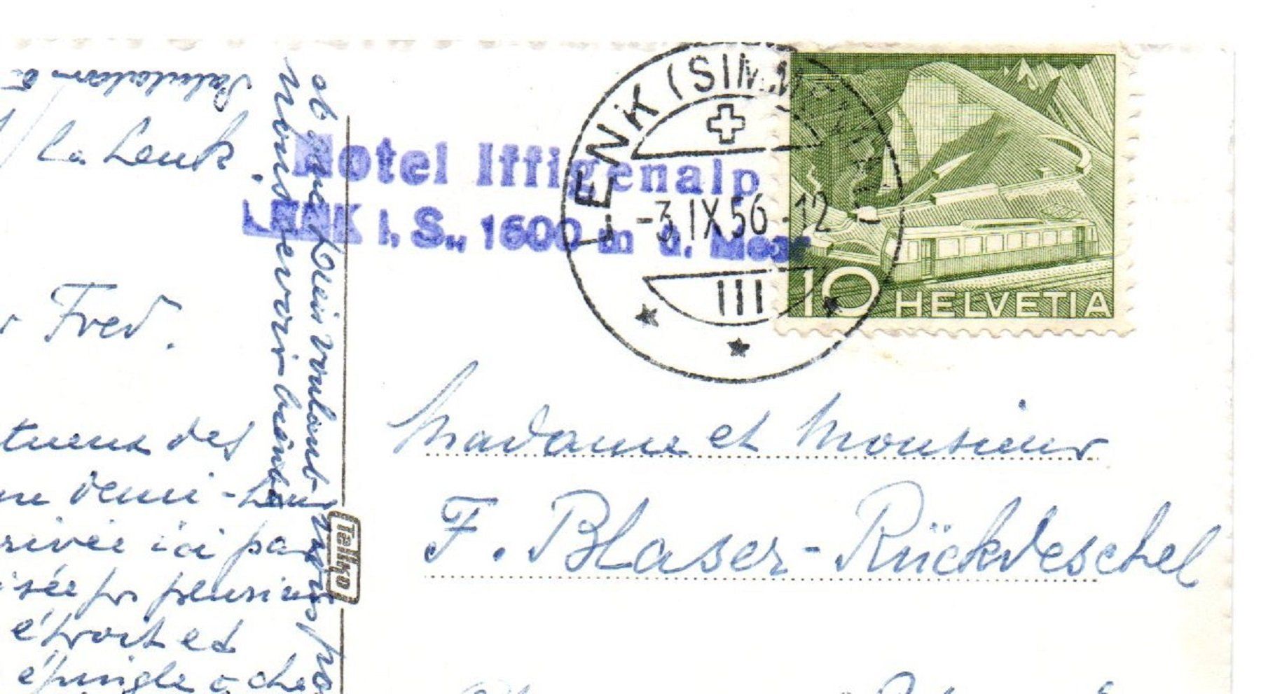 Cartoline postali: LENK i.S. - Iffigenalp, Auto, Motorrad – Usato da Jona venduto da philajona 1