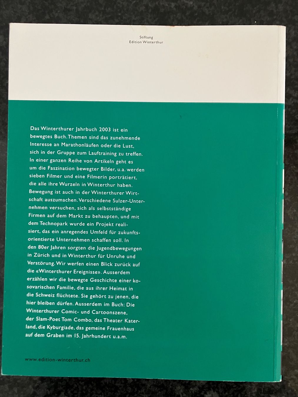 Bücher: Winterthurer Jahrbuch 2003 – Gebraucht aus Winterthur von efant12 1
