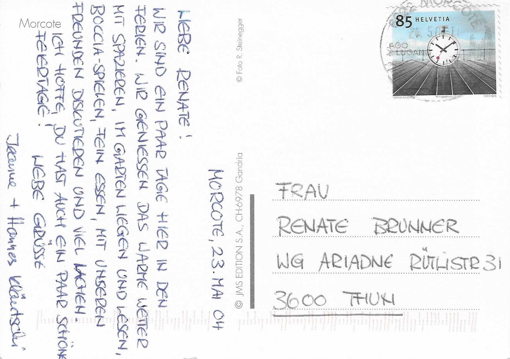 Cartoline postali: Morcote TI – Usato da Rothrist venduto da Stranglehold 1