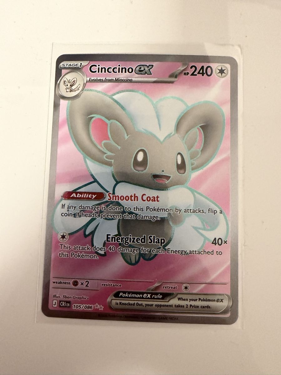 Pokémon Carte collezionabili: Cinccino EX 105/086 EN – Nuovo (secondo la descrizione) da St. Margrethen SG venduto da mar_r9qg
