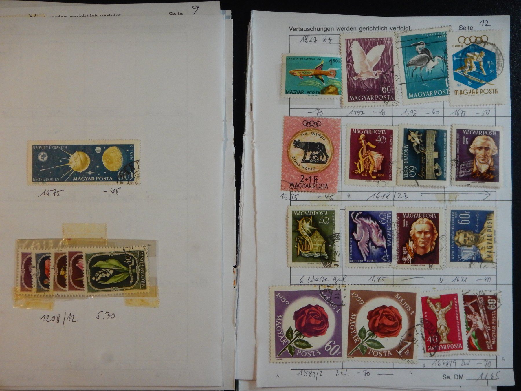 Tous les timbres: Ungarn Lot mit alten Werten I – D'occasion à Zürich par Muehlekauf 6