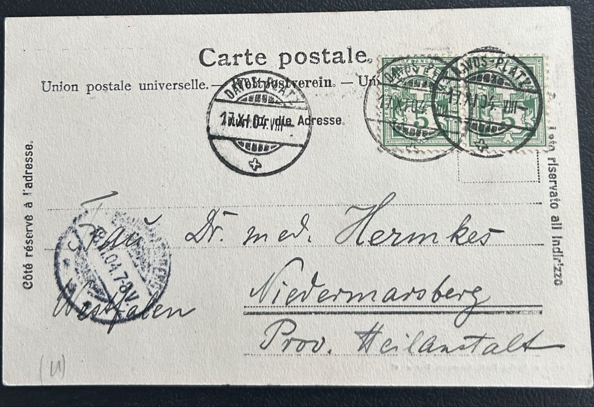 Cartoline postali: Gruss aus Davos – Usato da Horw venduto da Tellbub 1