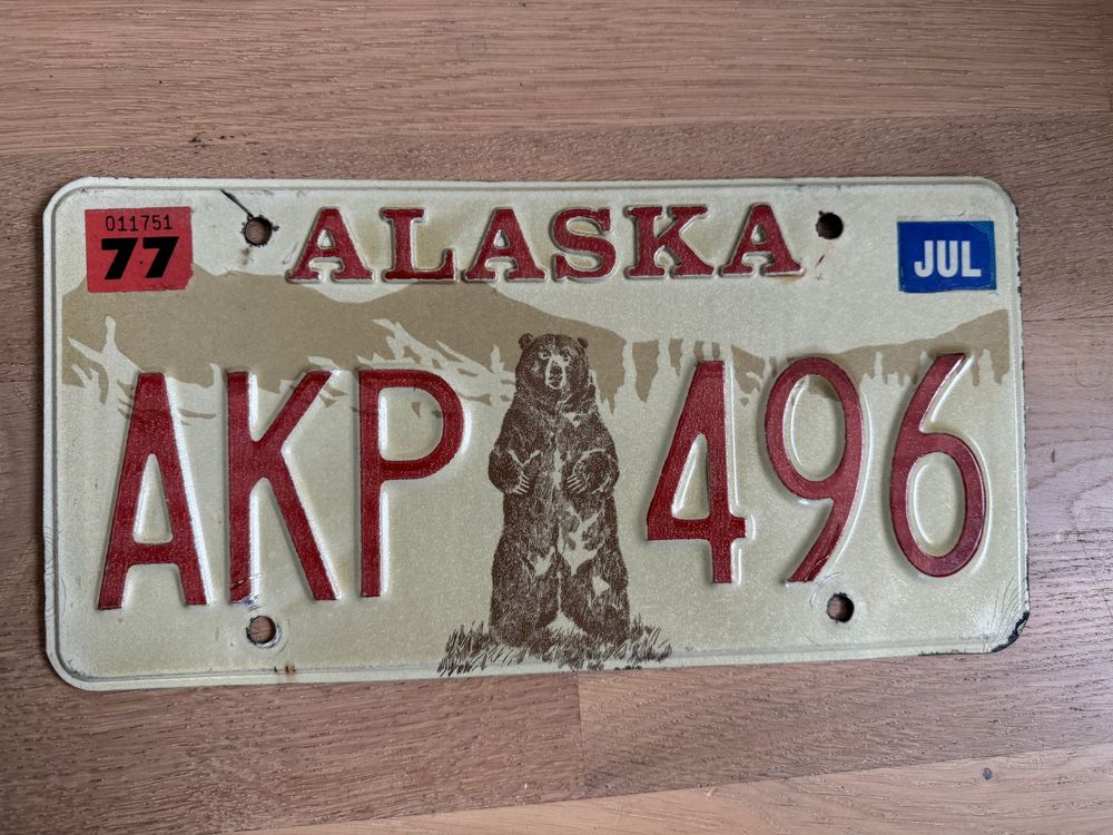 5 USA Autokennzeichen Aus Metall - Echte Repliken Amerikanischer States