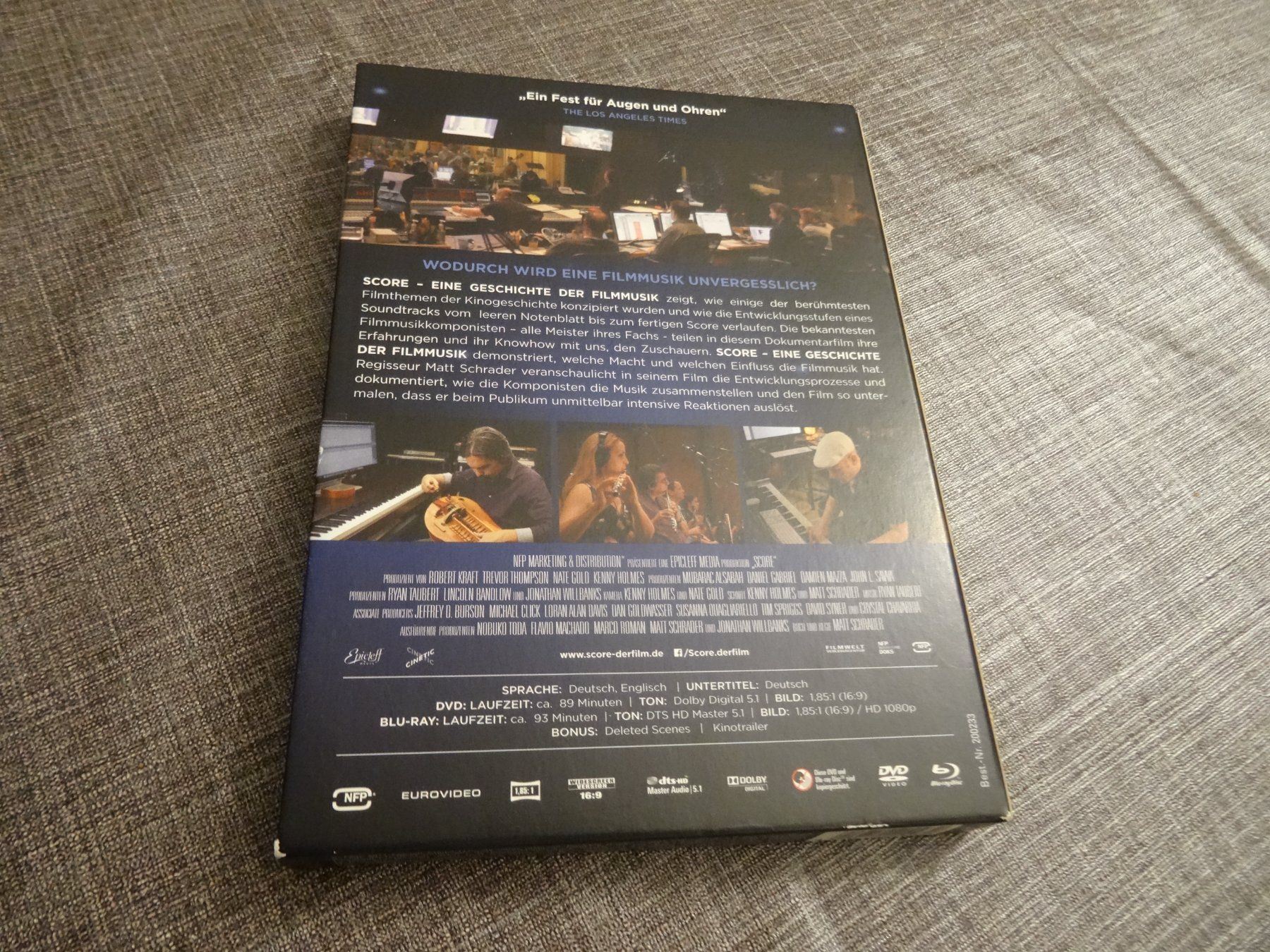 Tutti i DVDs: Score Eine Geschichte der Filmmusik BLU-RAY + DVD – Usato da Olten venduto da Disc-Verkauf 1