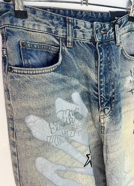 Jeans: Jeans mit Print Neu mit Etikett – Nuovo e nell'imballaggio originale da Tagelswangen venduto da fireiceprincess 3