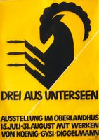 DREI AUS UNTERSEEN STEINBOCK 1950 - Original Plakat
