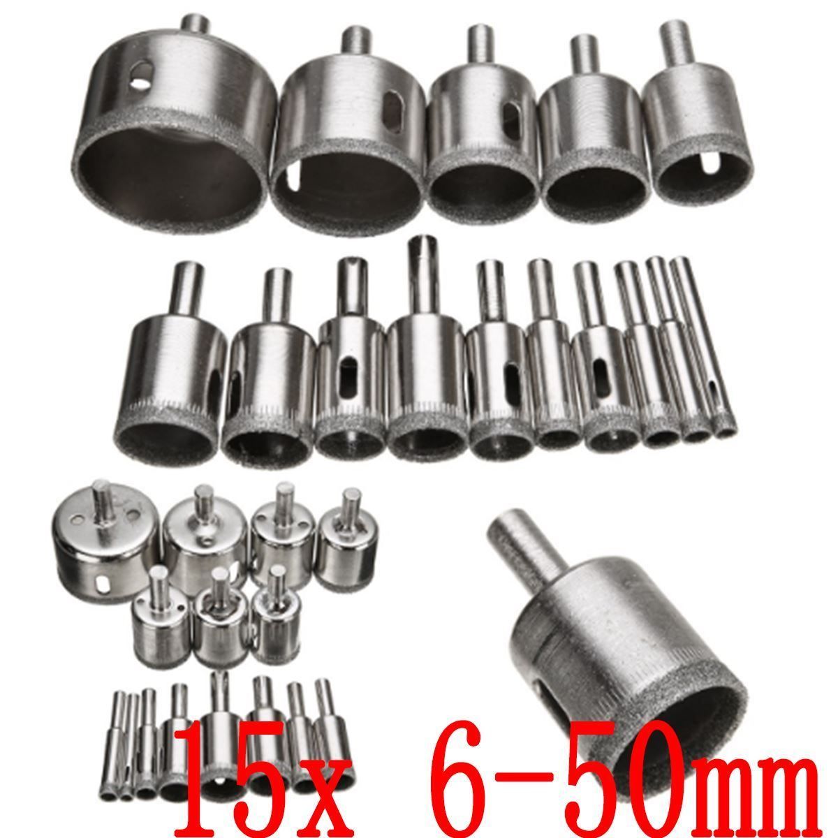 Alle Werkzeuge: 15 Stück Diamantbohrer Glasbohrer Set – Neu (gemäss Beschreibung) aus Thun von nuonuo 6