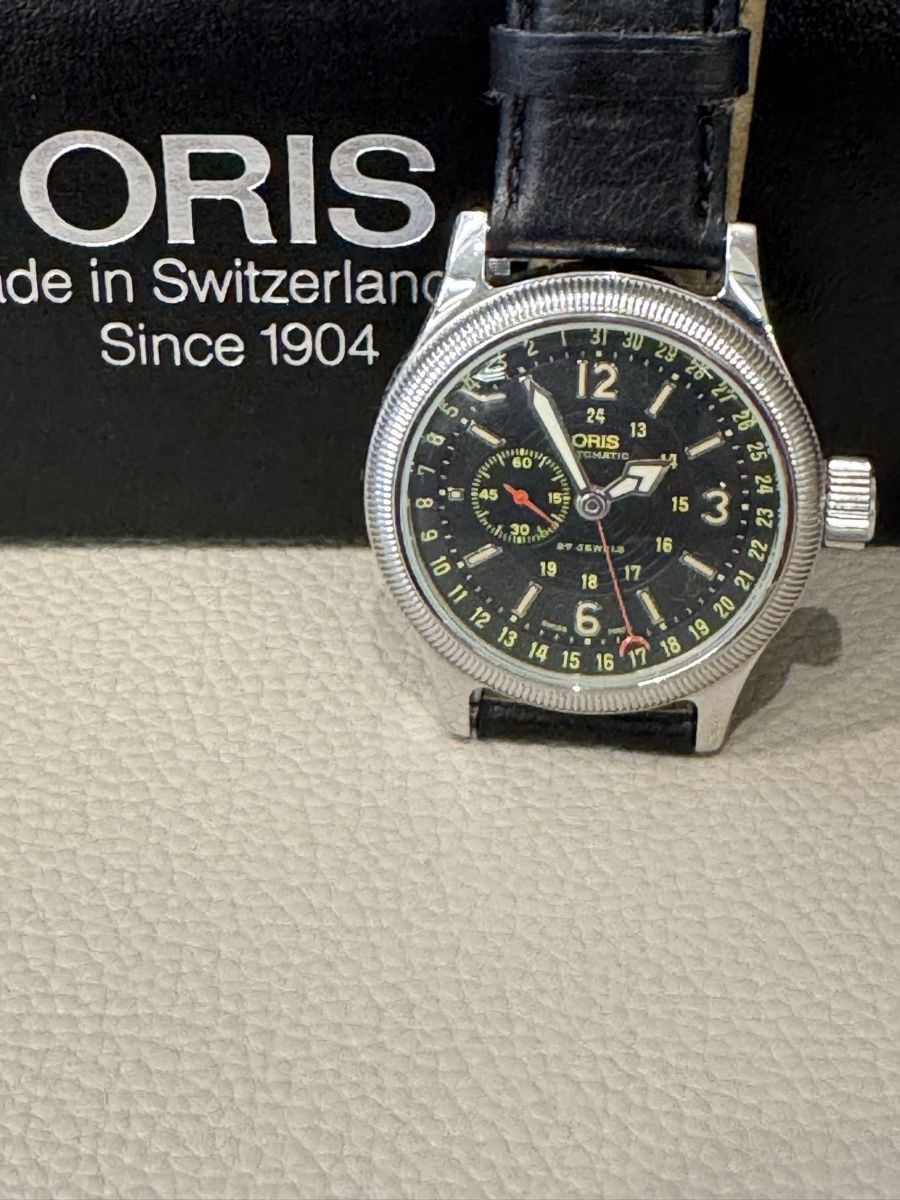 Oris Orologi: Oris Automatic Herrenuhr mit Lederarmband, gute Zustand – Usato da Montévraz venduto da W1965