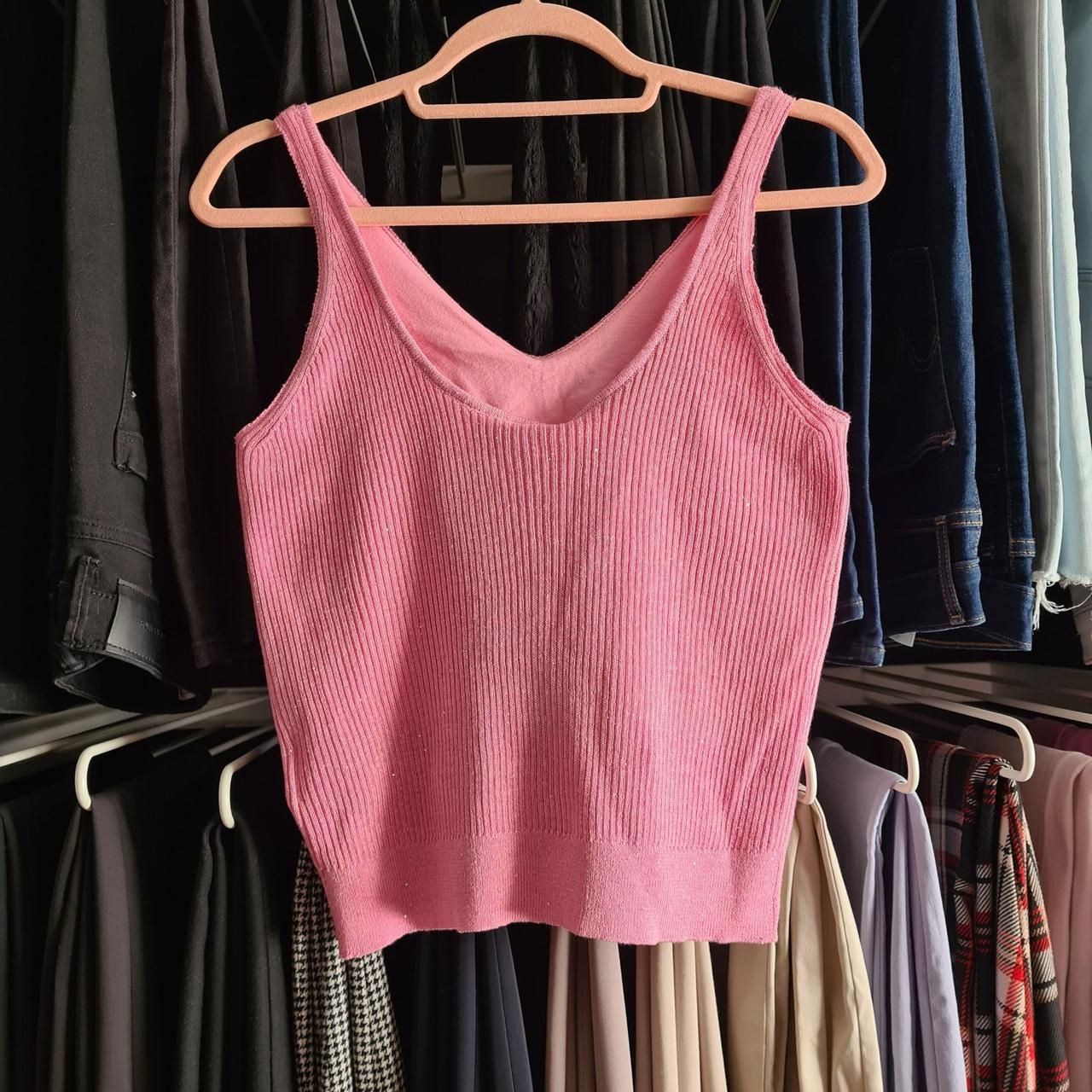 Top: Max& Moi Rippenstrick Top Pailetten Pink – Nuovo e nell'imballaggio originale da Emmen venduto da mak31 2