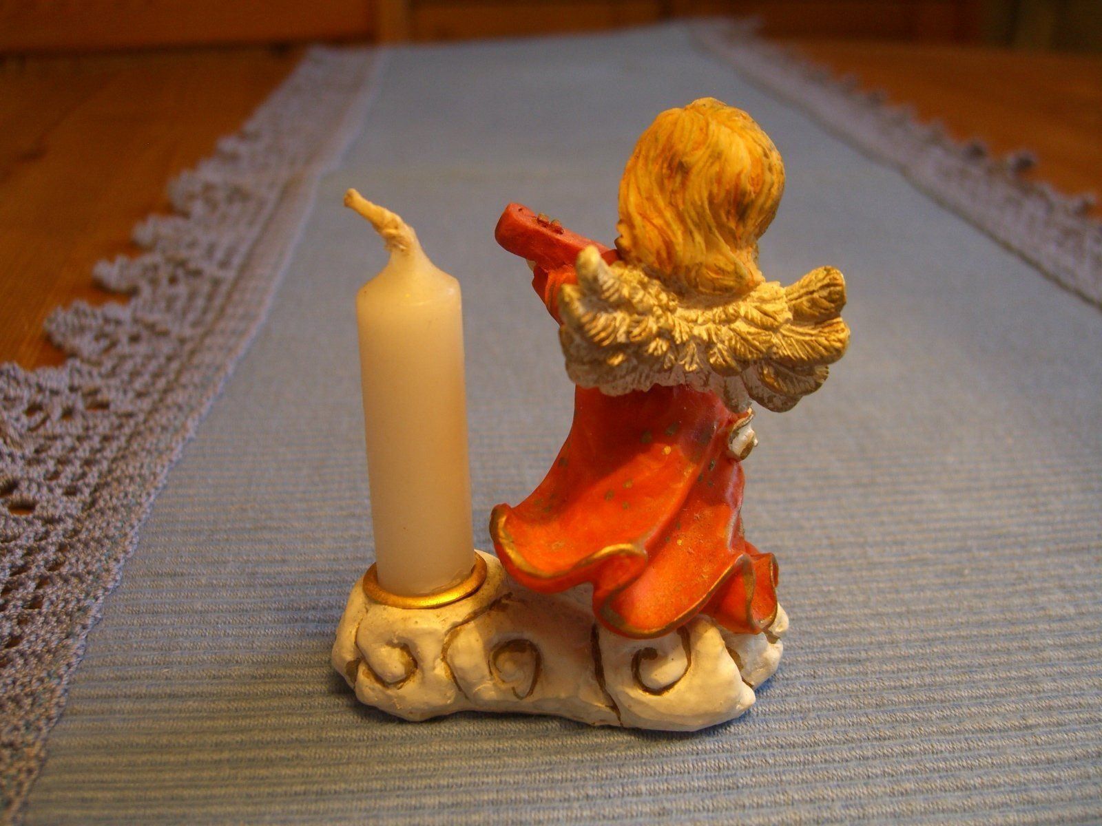 Statuette: herziger, kleiner Engel mit Kerze – Nuovo (secondo la descrizione) da Winterthur venduto da Ghandi5 2