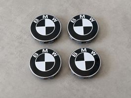 BMW Radnabenkappen 68mm NEU & schwarz weiss