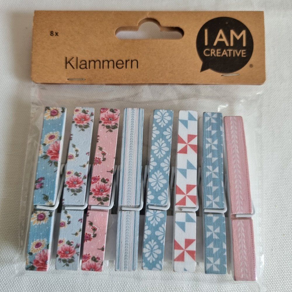 Bastelsets: 16 Bunte Holzklämmerli Originalverpackt div. Designs – Neu und originalverpackt aus Rupperswil von moni_2024 2