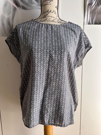 Opus Bluse, lockere Passform, hellblau, Größe 36