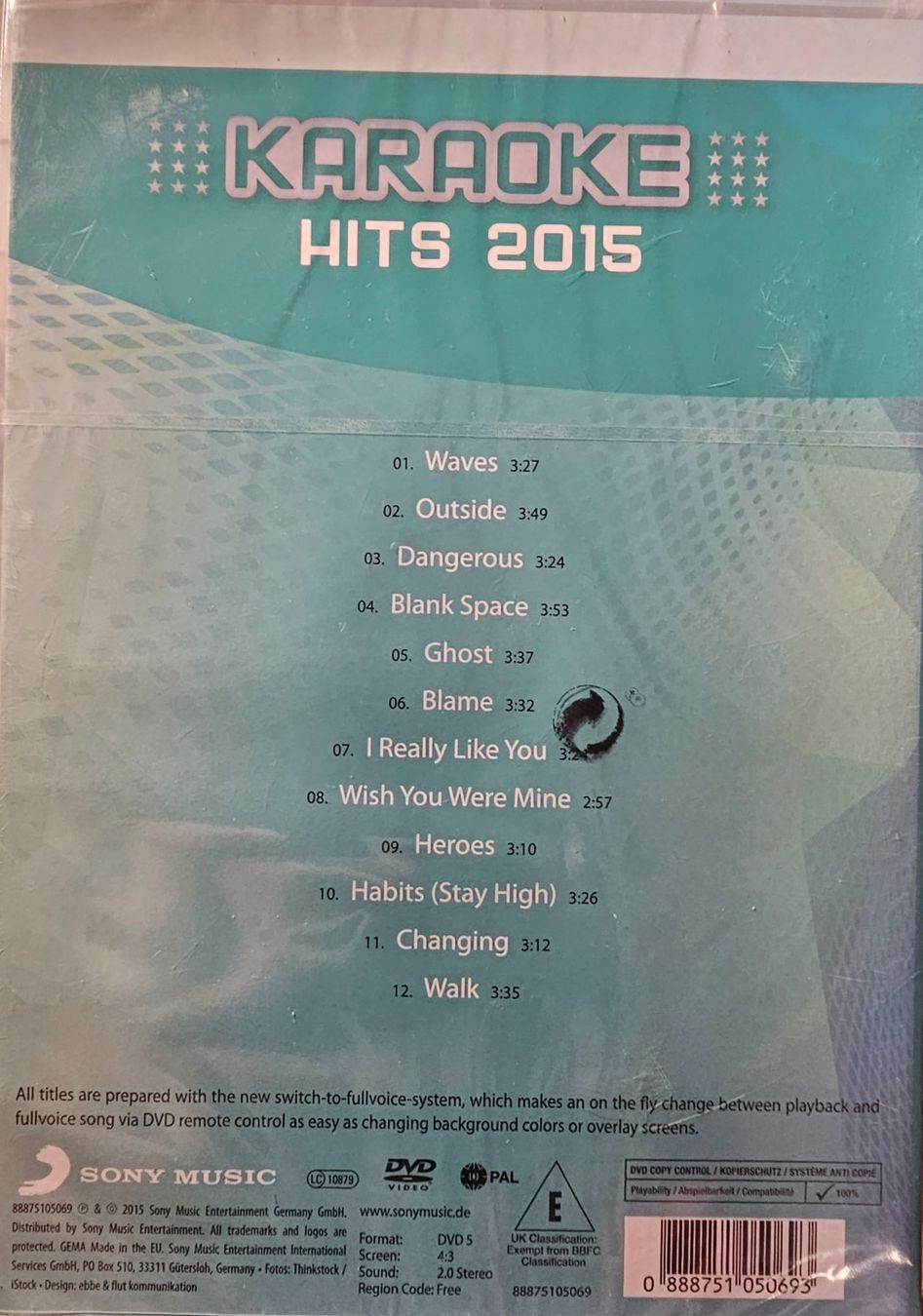 Tous les DVDs: Karaoke Hits 2015 – Neuf avec emballage d'origine à Wahlen b. Laufen par Cg10 1
