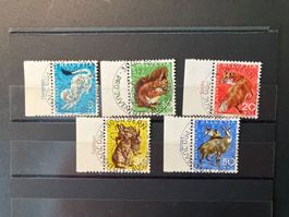 Pro Juventute 1966 mit Vollstempel und Tabs