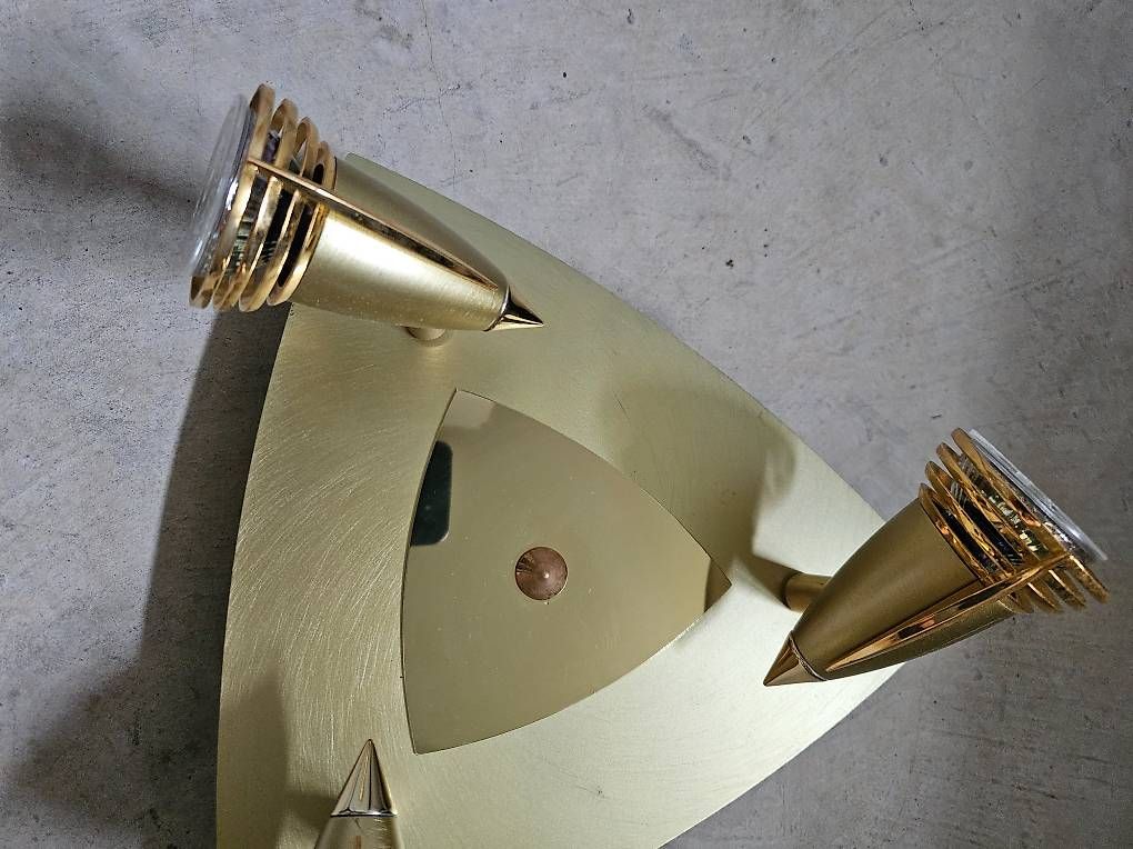 Lampes: 2 gleiche Edle Deckenleuchte/ Gold-Optik-Modernes Design – D'occasion à Winterthur par aerdna07 4