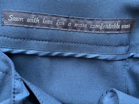 Elegante Wollhose, Peserico (Gr. 40, grau-blau)