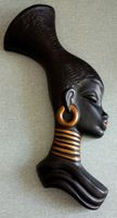 Grosse Tonmaske, gebrannter Ton super Zustand