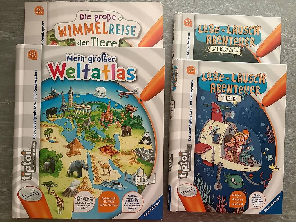 Libri: Ravensburger TIPTOI Paket, 7-9 Jahre, Stift mit 4 Büchern – Usato da Hergiswil NW venduto da MiTerwi 1