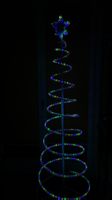 Silhouette Weihnachts Deko Baum Lichterkette LED
