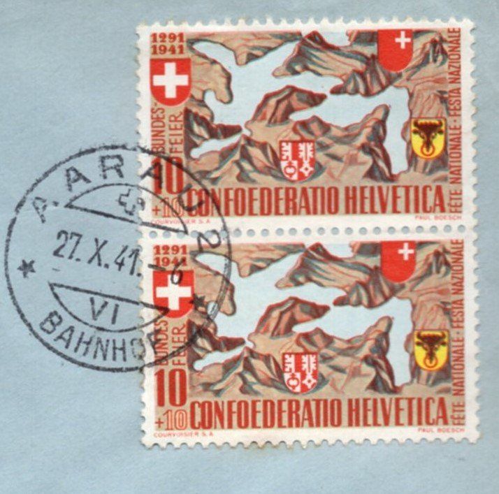 Tutti i francobolli: AARAU 27.X.41   KUVERT – Usato da Aarau venduto da kufi44 1