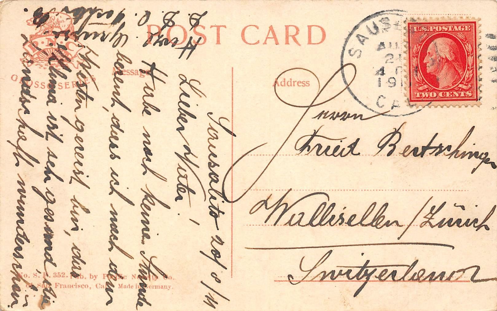 Cartoline postali: San Francisco, Golden Gate Park, Buffalo – Usato da Ottikon b.Kemptth. venduto da Neptun1974 1
