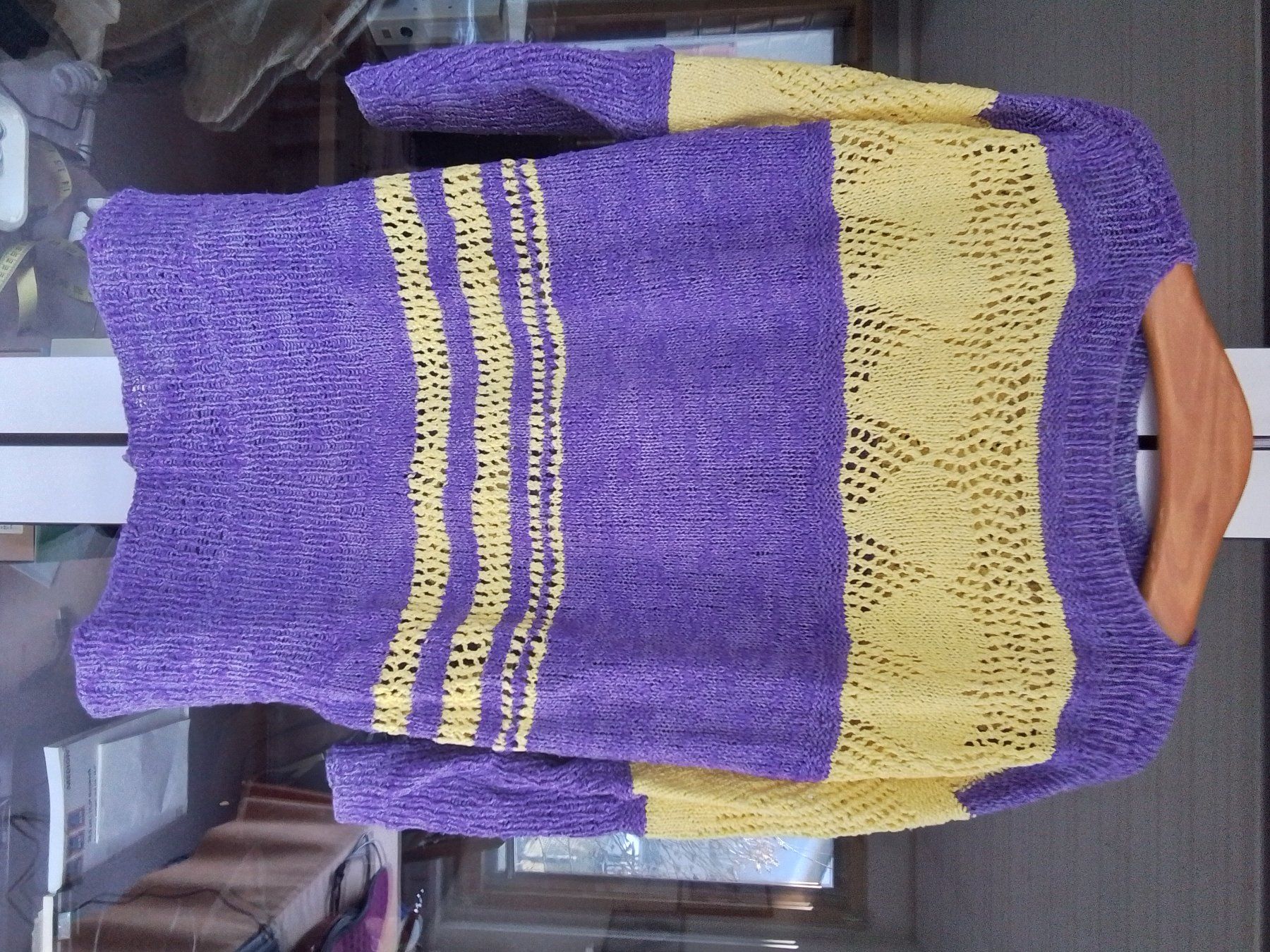 Pulls & Sweat-shirts: Selbstgestrickt Damenpullover Gr.XL Frühling Herbst – D'occasion à Oberurnen par DVDL 1