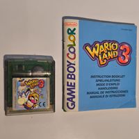 Nintendo Game Boy Color Wario Land 3 Spiel und Anleitung
