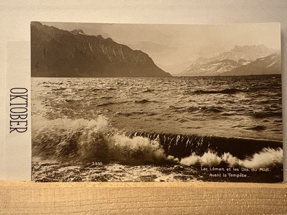 Ansichtskarten: AK von Lac Léman – Gebraucht aus Rümlang von Brieftaube1 1