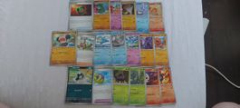 lot de cartes pokémon de surging sparks