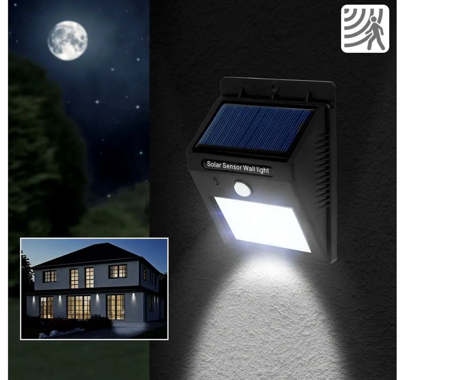 LED Solar Leuchte mit Bewegungsmelder Kaufen auf Ricardo
