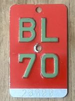 BL 70 - VELONUMMER - FAHRRADSCHILD - PLAQUE DE VELO - BL 70