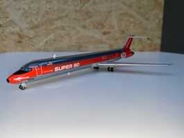 DC-9 Super 80 / MD-80 Metallmodell Massstab 1:200 Jet-X