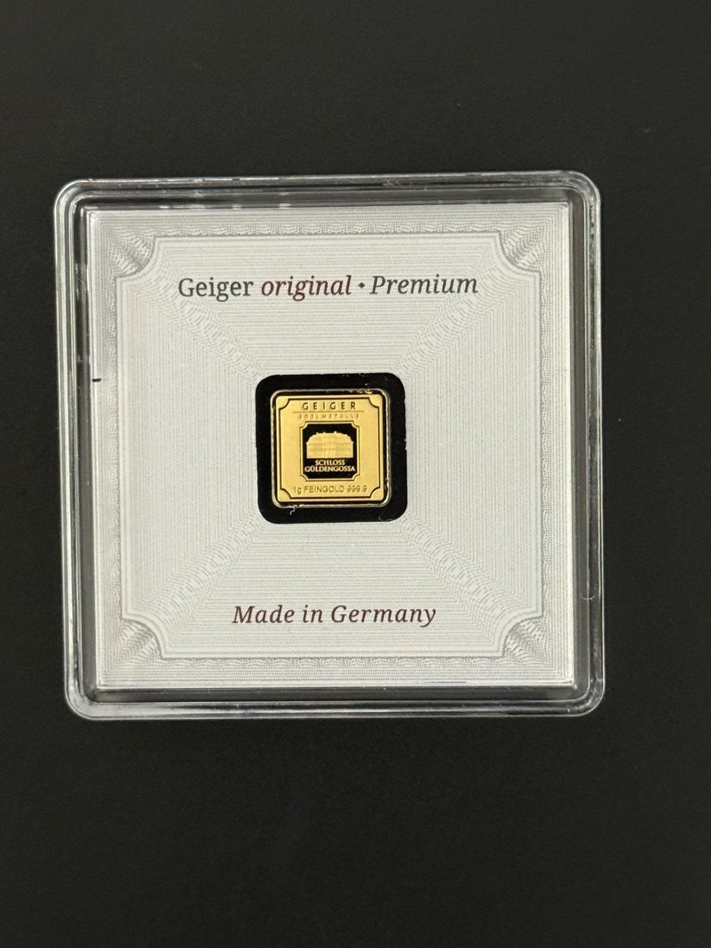 Metalli preziosi: Goldbarren 1g Geiger – Nuovo e nell'imballaggio originale da Untersiggenthal venduto da byiggy