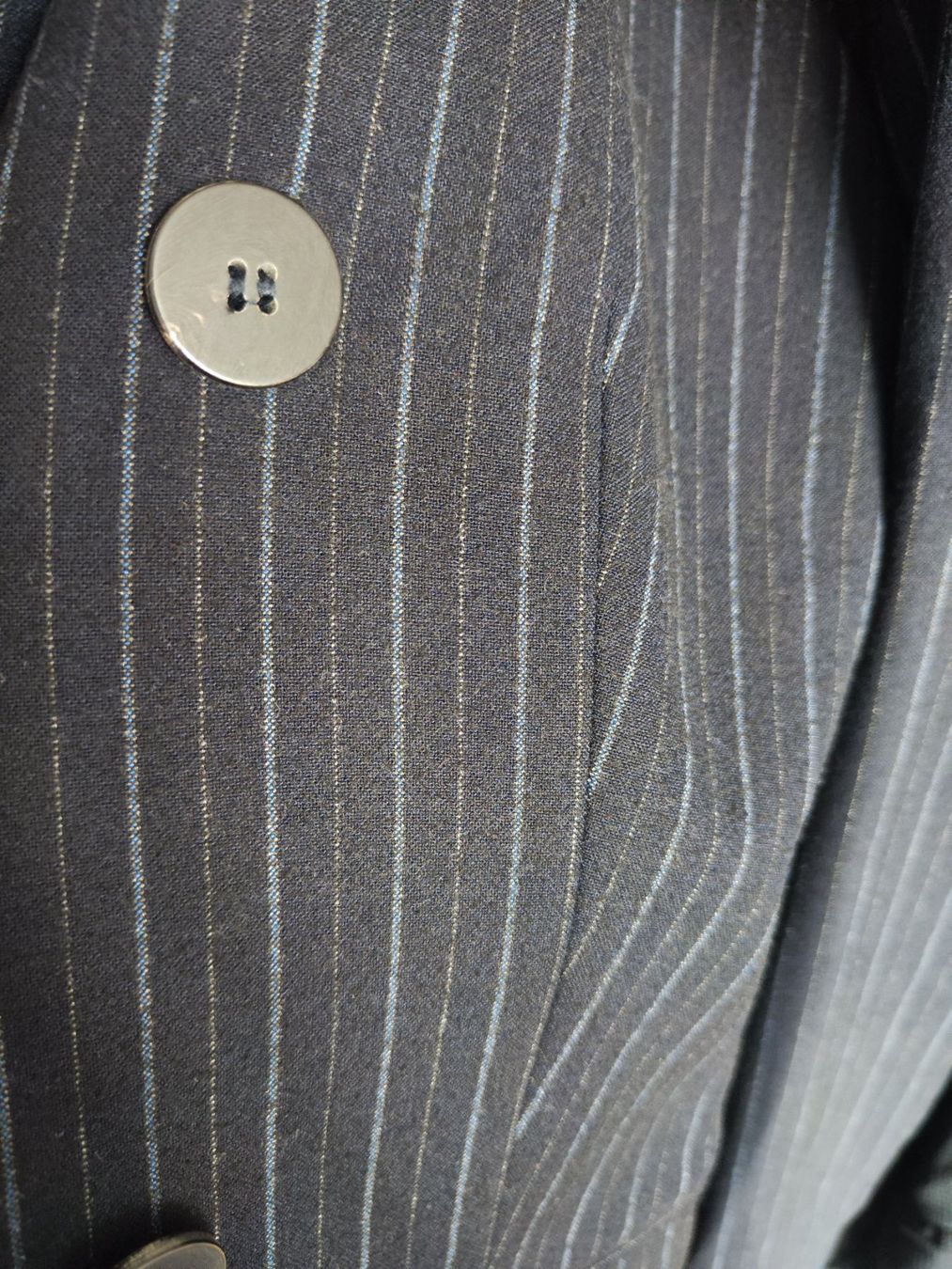 Completi & Tailleur: New Mango Double Breasted Blazer in Navy Blue stripes, 36 – Nuovo (secondo la descrizione) da Sursee venduto da Re.joy 6