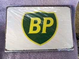 Bp tankstelle benzin öl werbung