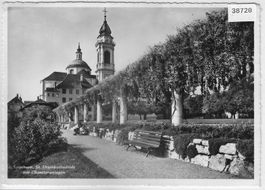 Solothurn - St. Ursenkathedrale mit  Chantieranlagen