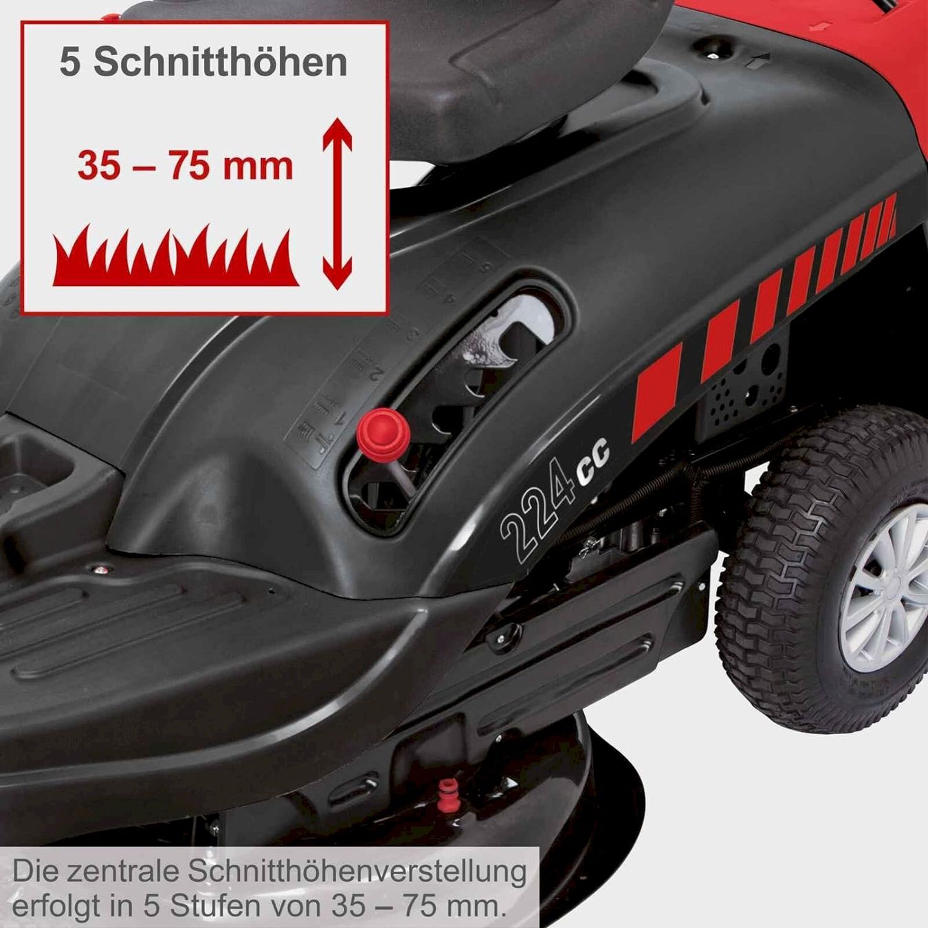Scheppach Tagliaerba: Scheppach Benzin Rasentraktor MR224-61 – Nuovo e nell'imballaggio originale da Bottighofen venduto da zaap 3
