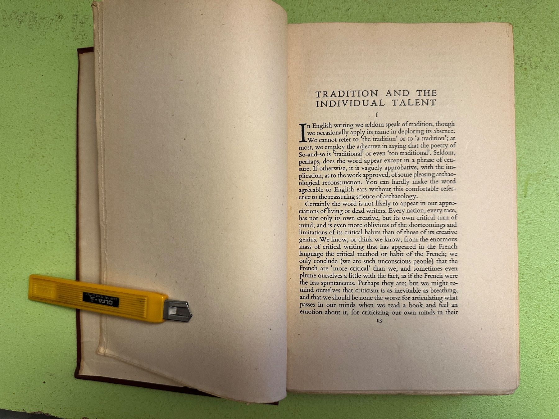 Bücher: T. S. Eliot: Selected Essays. – Gebraucht aus Zürich von allp 6