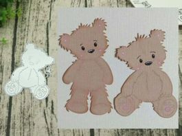 Stanzschablone Nr.618, Bär, Teddybär (Sizzix geeignet)