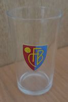 FCB, FC Basel. Uraltes Weisswein Glas aus den 60er Jahren.