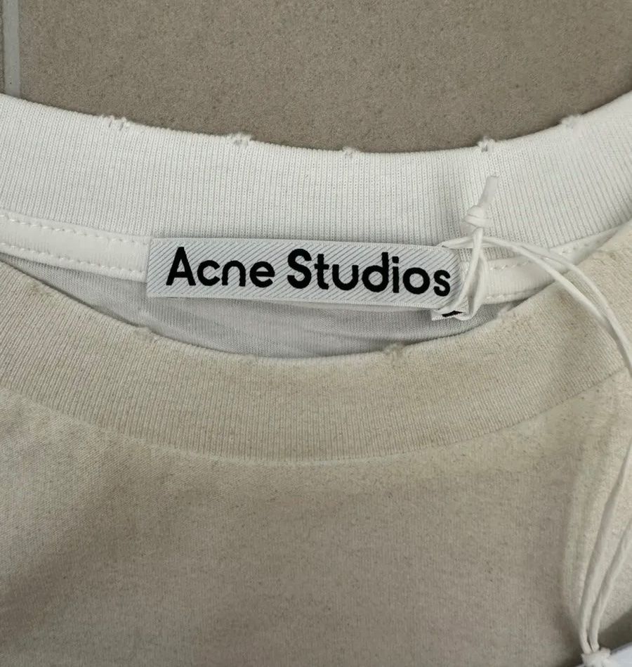Acne Studios T-shirts: Acne Studios Longsleeve Gr. M, weiss – Neuf (Voir description) à Triesen par atos87 1
