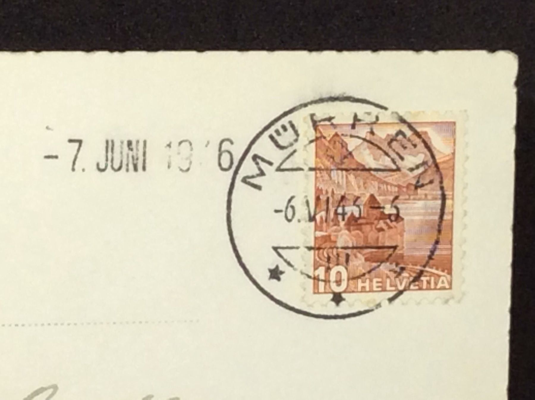 Cartoline postali: Mürren (1651m) – Usato da Widnau venduto da Brusi9 1