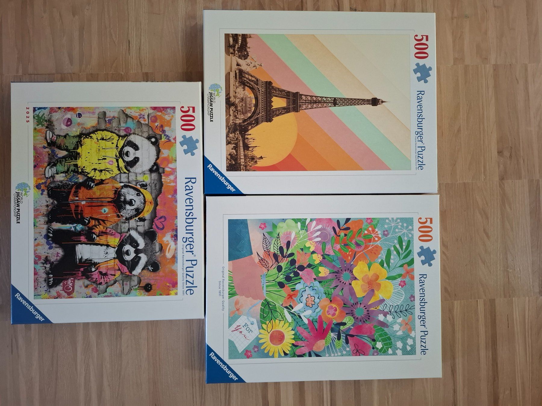 Ravensburger Puzzle: 3 schöne 500er Puzzle von Ravensburger – Usato da Elsau venduto da bstudler