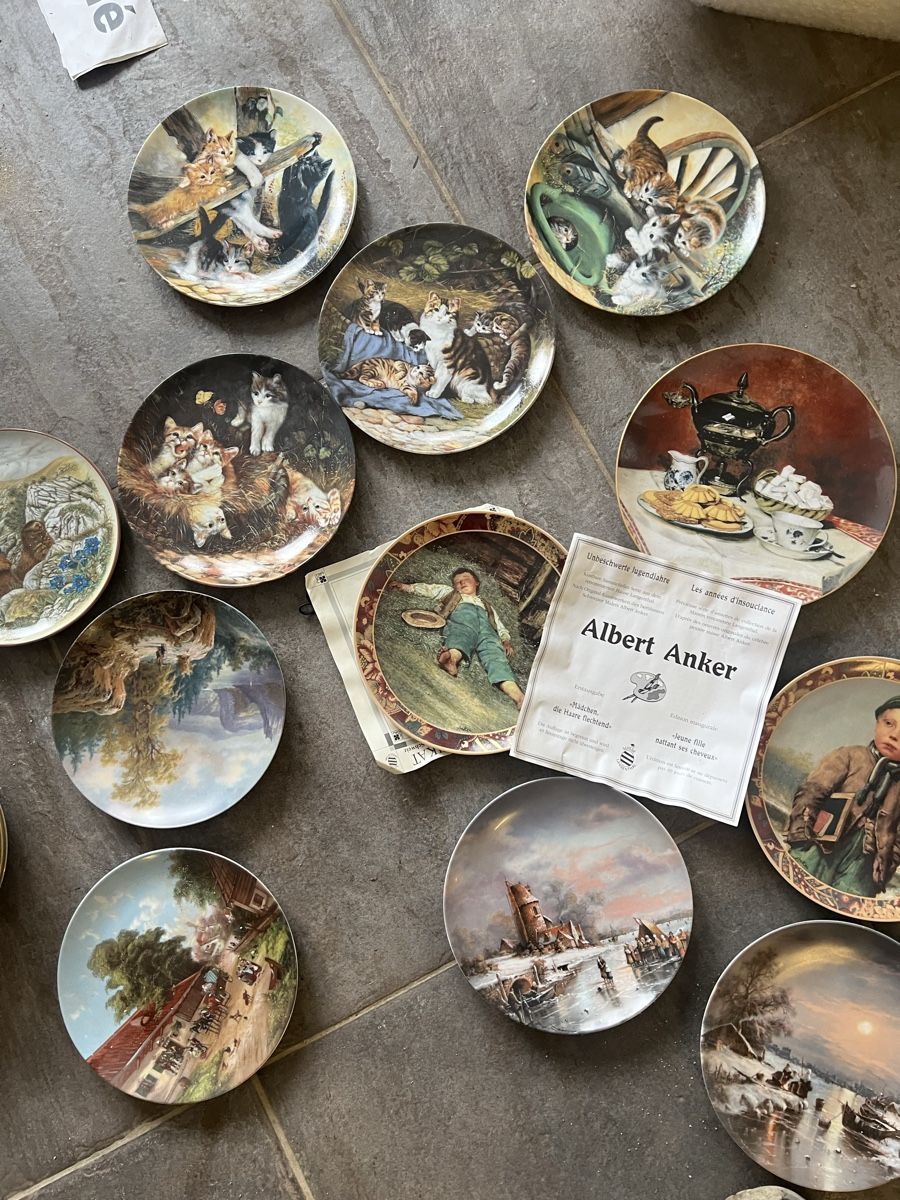 Piatti: Sammlung Teller Albert Anker und Katzen Teller – Usato da Dittingen venduto da Bellevista 6