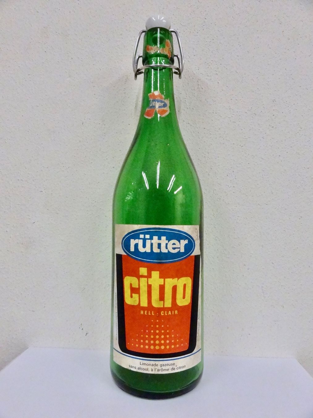 Gläser, Krüge & Flaschen: alte Flasche RÜTTER CITRO HELL 1969 ST. ERHARD – Gebraucht aus Kerzers von Flaschenposten 1