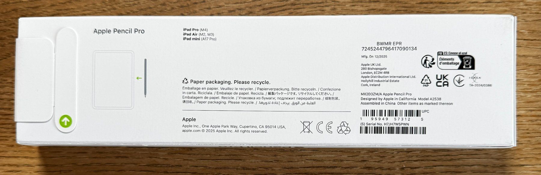 Apple Stifte & Marker: Apple Pencil Pro A2538 – Neu und originalverpackt aus Sursee von Strope 1