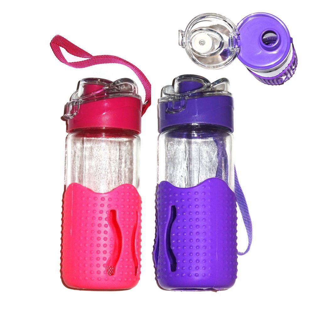 Trinkflaschen & Thermosflaschen: Trinkflasche Glas 400ml Wasserflasche 2 set – Neu und originalverpackt aus Spreitenbach von mario-shop.xs